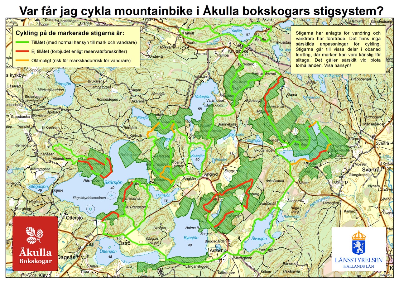 Du visar för närvarande Mountainbike i Åkullas bokskogar